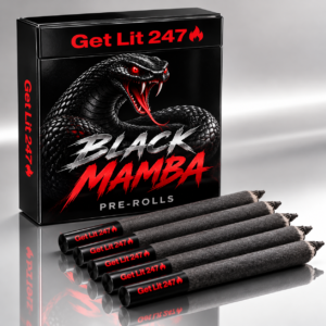 "Premium Pre-roll" Black Mamba - Hybrid - THC 29% - King-size cones