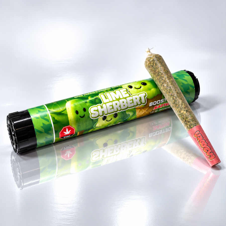 " Lime Sherbet " = 1-Gram Infused Pre-roll ( SATIVA )