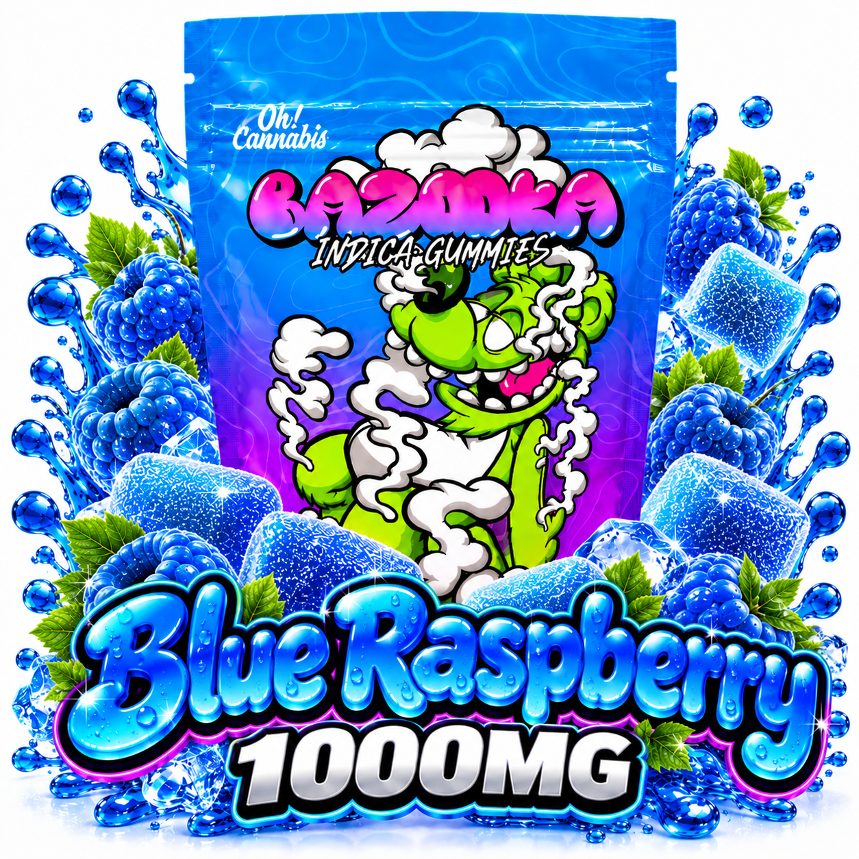 blue raspberry 1000mg