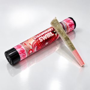 "Strawberry Swirl " = 1-Gram Infused Pre-roll ( SATIVA )