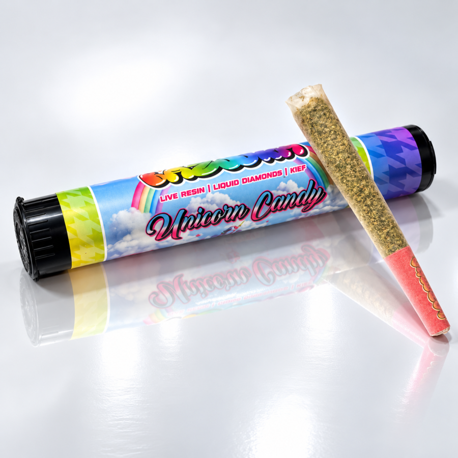 "Unicorn Candy" = 1-Gram Infused Pre-roll ( SATIVA )